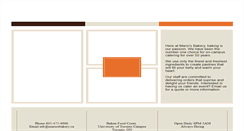 Desktop Screenshot of mariosbakery.ca