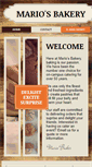 Mobile Screenshot of mariosbakery.ca