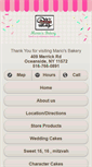 Mobile Screenshot of mariosbakery.org
